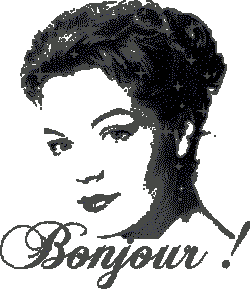 Gif animé bonjour glamour